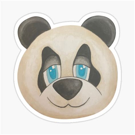 "Panda Bear Face" Sticker for Sale by claudia-67 | Redbubble