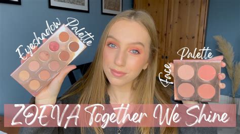 Zoeva Together We Shine Eyeshadow And Face Palette Review Tutorial