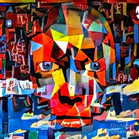 Abstract Painting Of Human Face Digital Art By Bruce Rolff Fine Art America