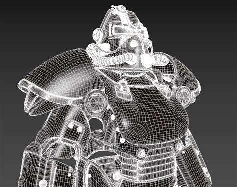 Fallout Power Armor T51 3D Model TurboSquid 2158772