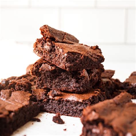 Crispy Top Fudgy Brownies Recipe - Sugar Spices Life