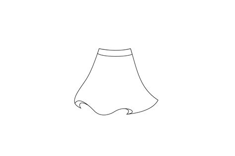 Skirt Outline Graphic By Teguhstudio01 · Creative Fabrica