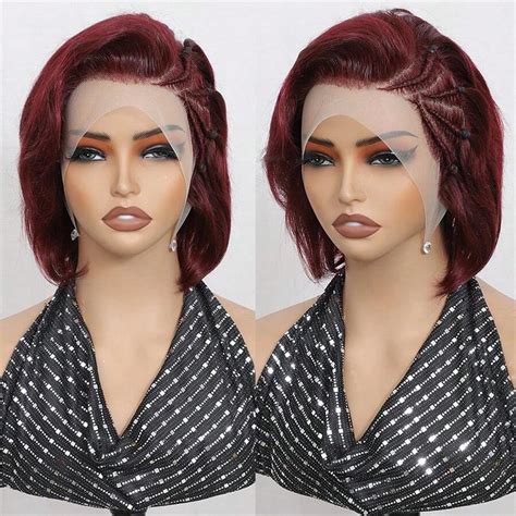 Braided Pixie Cut Wig Human Hair J Color Braided Wigs Human Hair