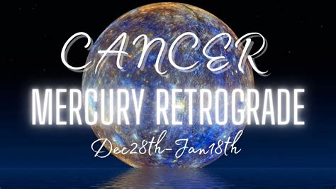 CANCER TAROT YOU NEED TO BE AWARE OF THIS DURING MERCURY RETROGRADE