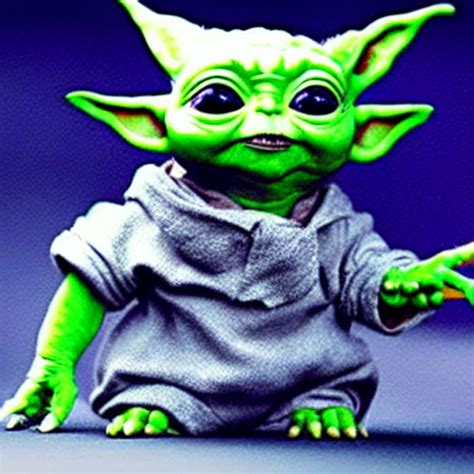 Krea Ai Hyper Realistic Baby Yoda Playing On Playstation