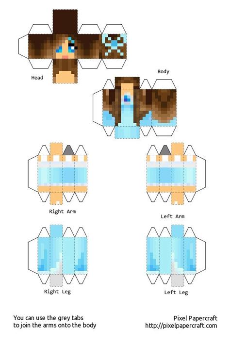 Papercraft Skins De Minecraft Para Armar De Mujer Te Ofrecemos Varios Tipos De Skins Para