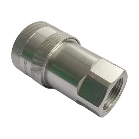 1 Npt Stainless Steel Iso A Hydraulic Quick Coupling Aisi316 Socket 2175psi Luneot