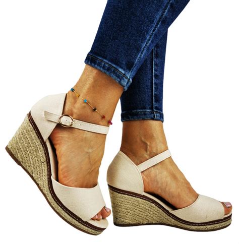 Buty Sanda Y Lekkie Damskie Na Koturnie Espadryle Allegro Pl