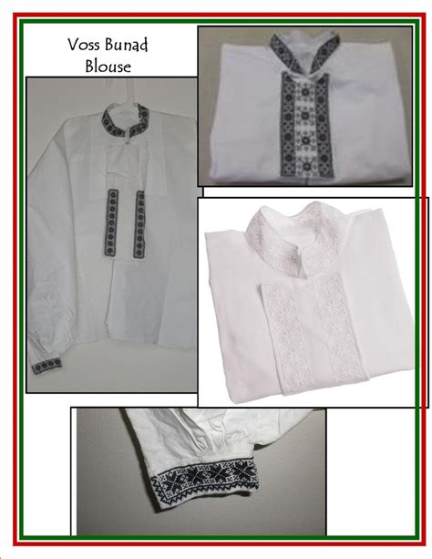 Bunad Blouse Norwegian Clothing Scandinavian Embroidery Rogaland