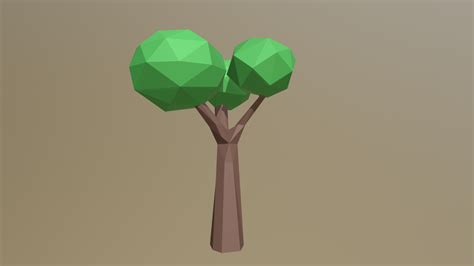 Arbol Low Poly 3D Model By Ruchan 3429424 Sketchfab