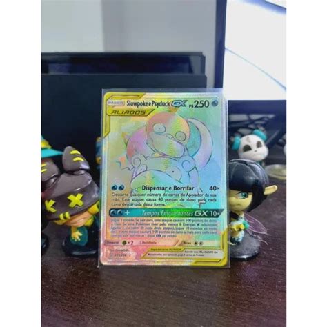 Carta Pokémon Ultra Rara c Muita Vida Hp Alto Gx Aliados Submarino