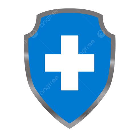 Medical Health Shield With Pill Cross Vector Guard Logo Png And