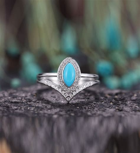 Turquoise Wedding Band Female Tamala Mcgrath