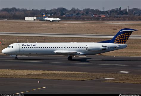 D AFKC Contact Air Fokker 100 F28 Mark 0100 Photo By Erwin Scholz