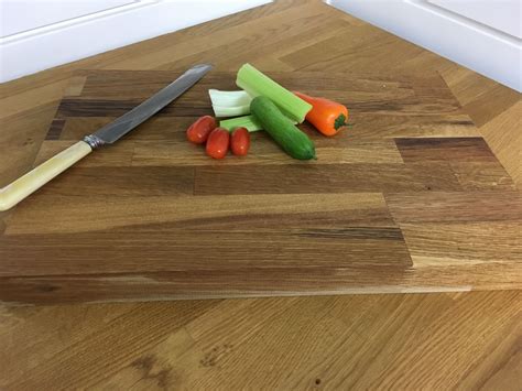 Natural Oak Solid Wood Chopping Board Available In Two Sizes Wood