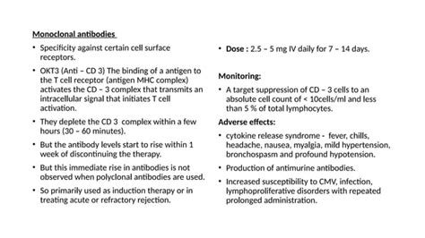 Cardiac Transplant Immunosuppression Pptx Ppt