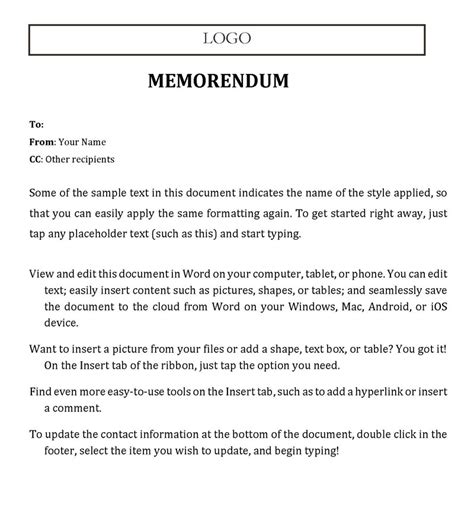 15 Free Memo Templates Word Pdf Edit And Print