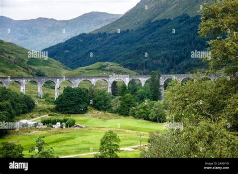 Glenfinnan Viaduct. Railway viaduct on the West Highland Line in Glenfinnan, Inverness-shire ...