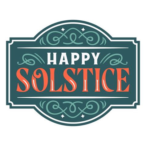 Dise O Png Y Svg De Cita Vintage Feliz Solsticio Para Camisetas