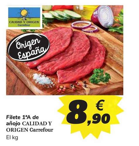 Oferta Filete 1ªA De Añojo Calidad Y Origen Carrefour en Carrefour Market