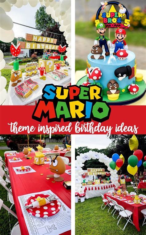 Super Mario Theme Birthday Party Super Mario Birthday Party Mario