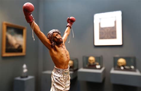 Boxing Jesus Artwork By Us Artist Nancy Fouts Wtf