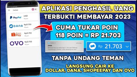 Cukup Tukar Poin Dapat Rp Aplikasi Penghasil Saldo Dana