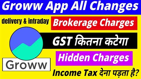 Groww App Brokerage Charges In Delevery And Intraday Groww App All