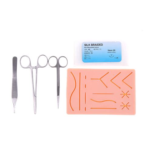 In Silicone Skins Pad Suture Incision Surgical Traumatic Simulaty N