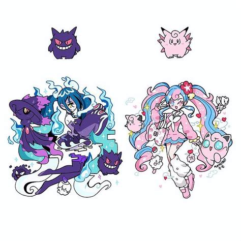 Mamo On Instagram Ghost Fairy Some Pokémon Trainer Mikus I Love