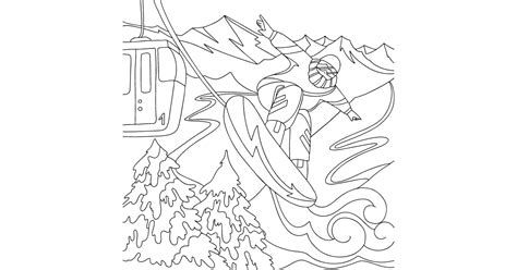 Snowboard Coloring Page Online Coloring For