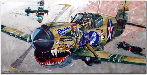 Custom Ww2 Aircraft Pin Up Nose Art By Michael Bryan Artofit