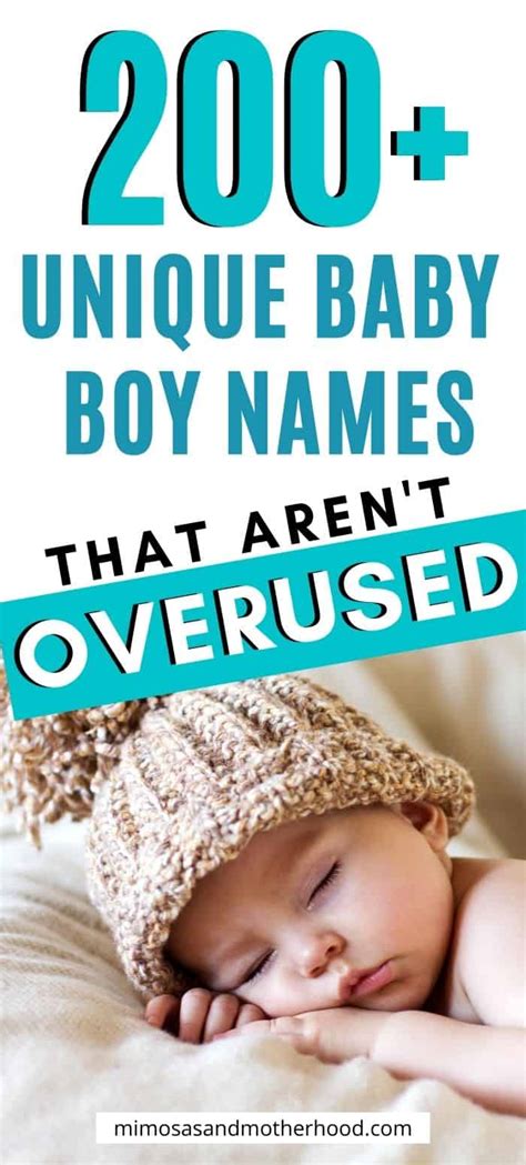 65 Rare Baby Boy Names For A Truly Unique Choice Growing