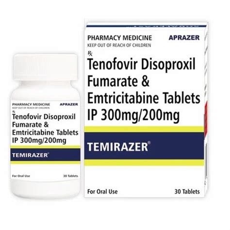 Temirazer Tenofovir Disoproxil Fumarate Emtricitabine Tablets IP