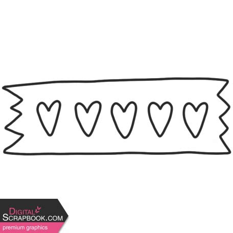 The Good Life May June Sticker Outline Tape Template Graphic By