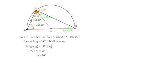 Satz Des Thales GeoGebra