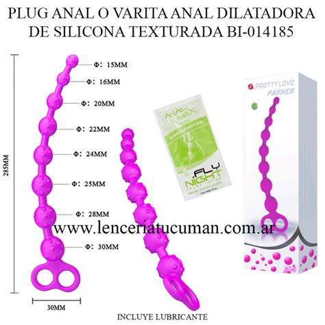 Plug Anal De Silicona Con Perlitas