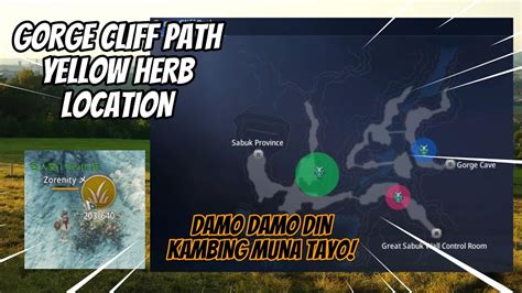 Gorge Cliff Path Yellow Herb Location Guide Mir Youtube