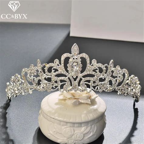 Cc Tiaras Crowns Hairbands Cryatal Wedding Hair Accessories For Women