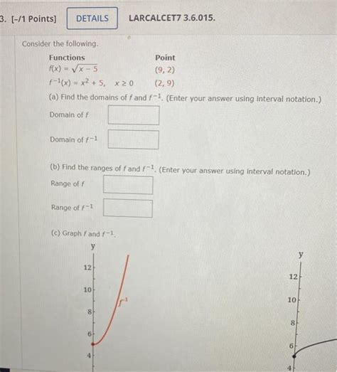 Solved 3 1 Points DETAILS LARCALCET7 3 6 015 Consider Chegg