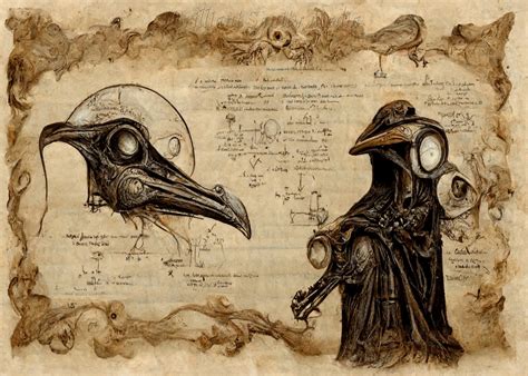 Vintage Plague Doctor Art Print V4 Instant Download Printable Etsy