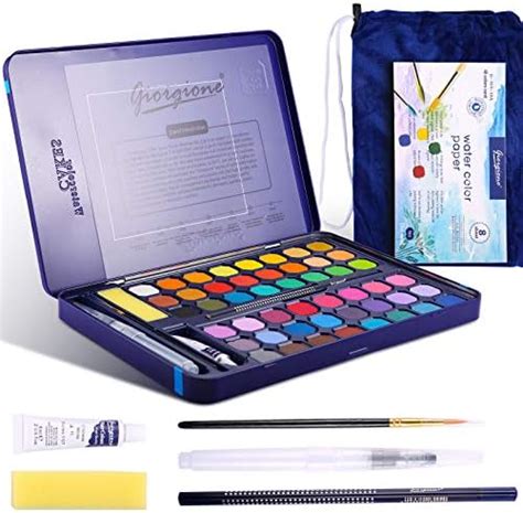 Laoye Juego De Acuarelas Profesionales Colores Kit Acuarelas Para