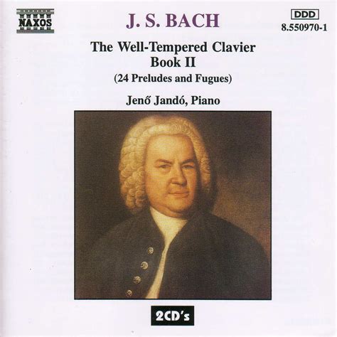 Bach J S Well Tempered Clavier The Book Cd Opus A