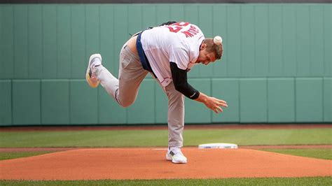 Rob Gronkowskis Legendary First Pitch At Red Sox Game Gets Stamp Of