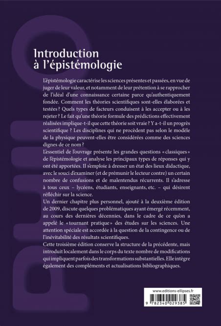 Introduction L Pist Mologie E Dition