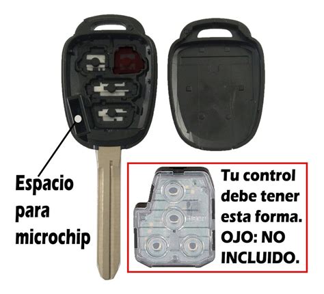 Carcasa Llave Control Toyota Yaris Core 2019 Y Otros Envío gratis