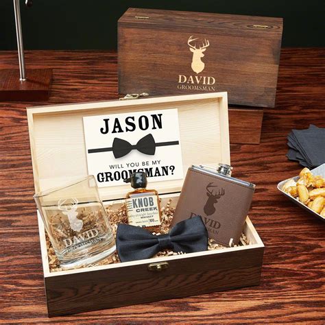 Woodlands personalized groomsmen gift box – Artofit