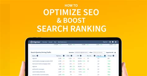 How To Optimize SEO And Boost Search Ranking Digivizer