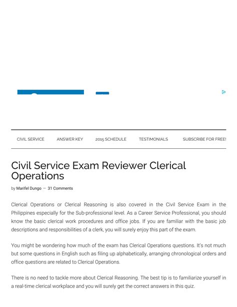 SOLUTION Civil Service Exam Reviewer Clerical Operations Studypool