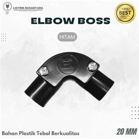 Jual Elbow Boss Mm Sambungan Pipa Listrik Knee Kenie L Hitam Model